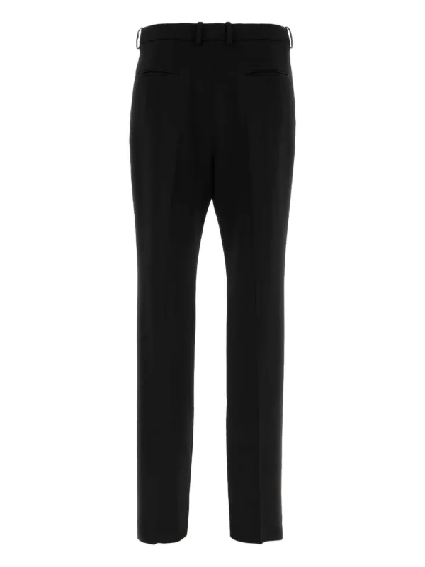 Saint Laurent Pantalones De Vestir Grain De Poudre Negro