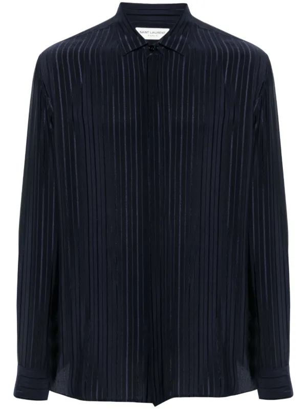 Saint laurent striped shirt hotsell
