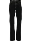 Saint Laurent logo-button jeans - Black