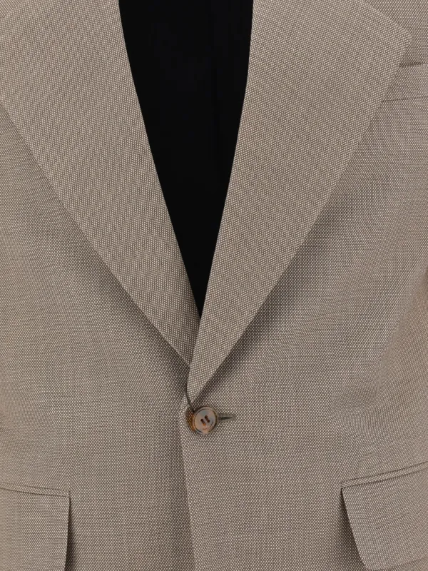 ジャケット SAINT LAURENT BEIGE WOOL BLAZER SAINT LAURENT Oversized wool blazer | NET-A-PORTER