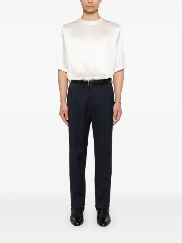 Tシャツ・カットソー Saint Laurent Saint Laurent Silk Shirt Saint Laurent Silk Satin T-shirt | Neutrals | FARFETCH