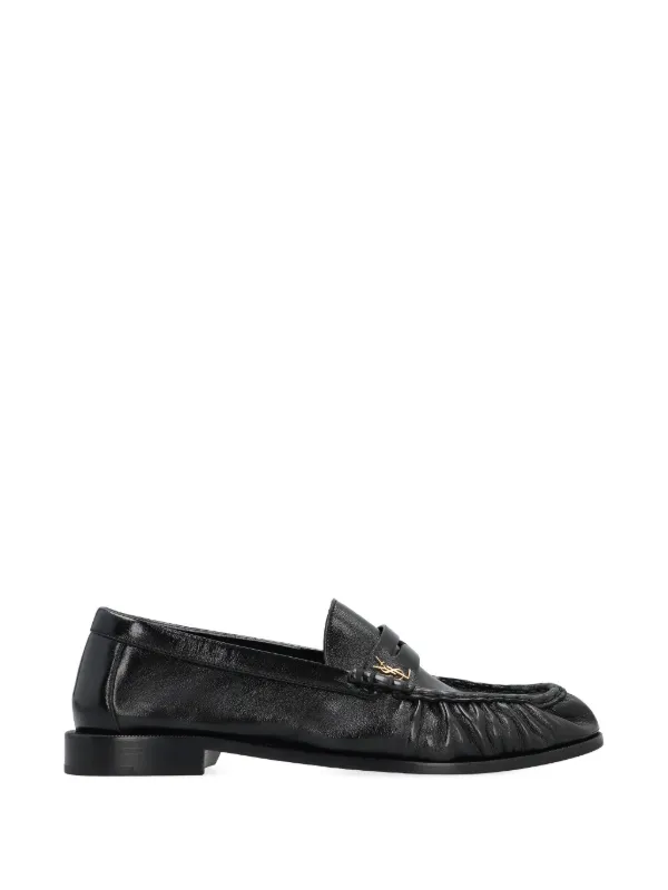 Saint Laurent Le Loafer Leather Loafers | Black | FARFETCH