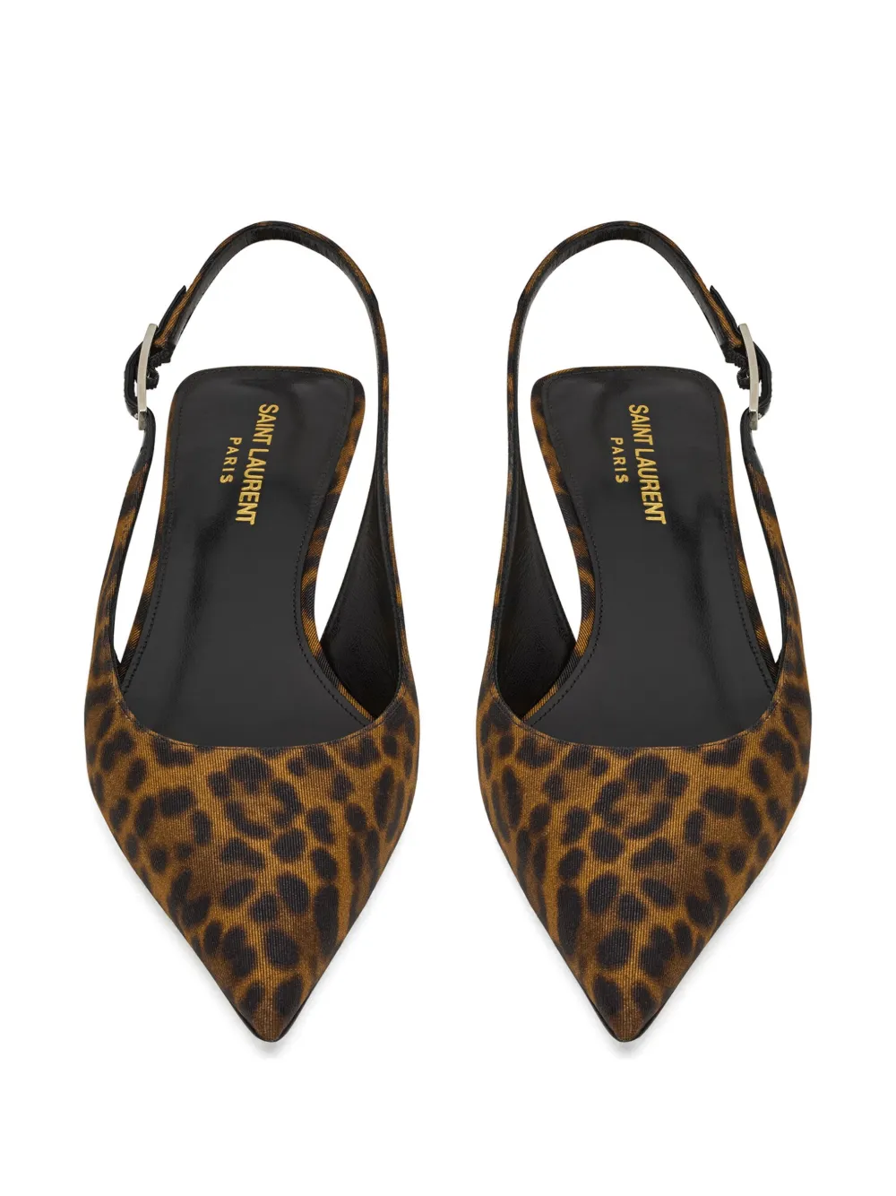 Shop Saint Laurent Cherish 35mm Leopard-print Pumps In Brown