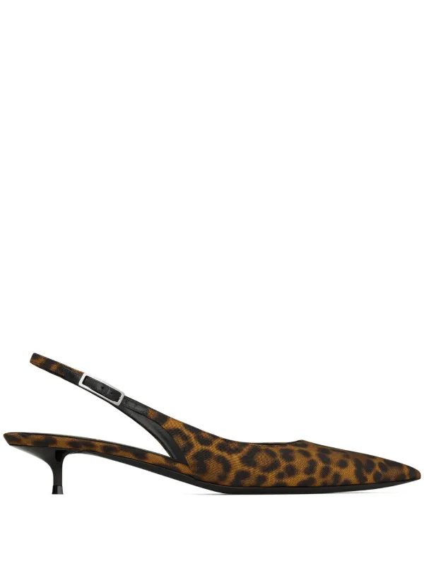 Saint laurent leopard pumps sale