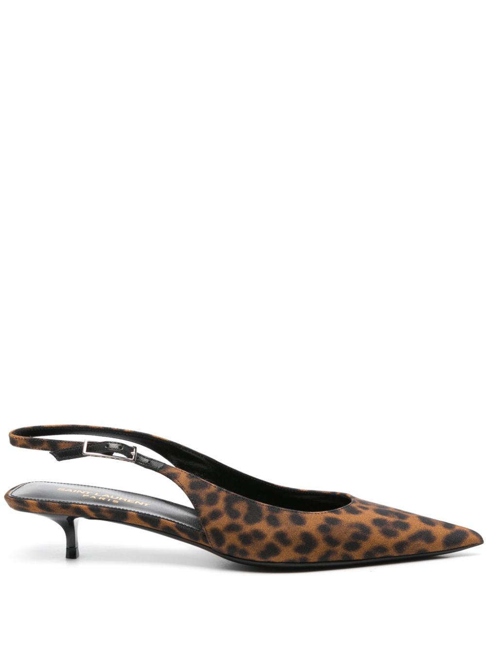 Saint Laurent Cherish Pumps mit Leoparden-Print - Braun