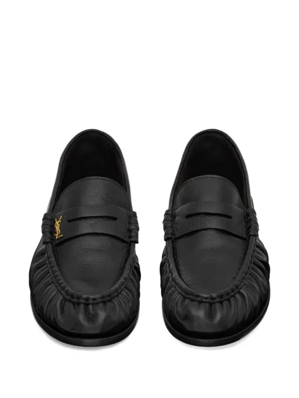 【SAINT LAURENT】LE LOAFER LOAFERS●766876AA00K1000 LE LOAFER supple in shiny leather | Saint Laurent | YSL EE