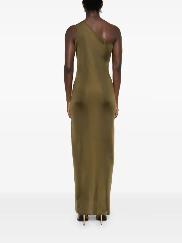ワンピース Saint Laurent one shoulder silk dress Saint Laurent One-shoulder silk maxi dress Saint Laurent