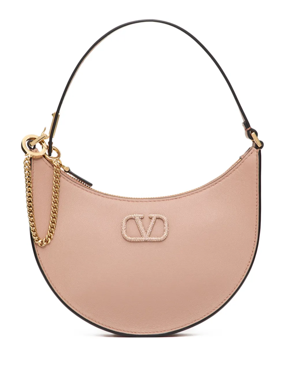 Valentino Garavani Mini Vlogo Signature Hobo Bag In Pink