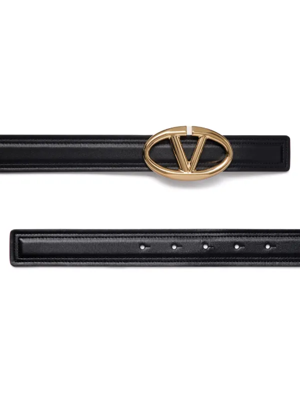 Valentino Garavani 30mm VLogo The Bold Edition Belt | Black  display picture 2