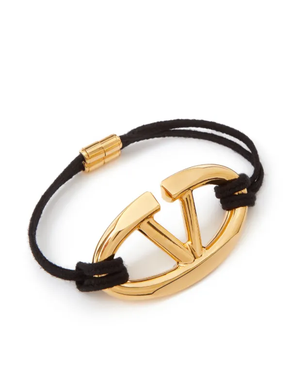 VALENTINO正規品/送料/関税込み V logo bracelet Valentino Garavani V-Logo Leather Bracelet | Neiman Marcus