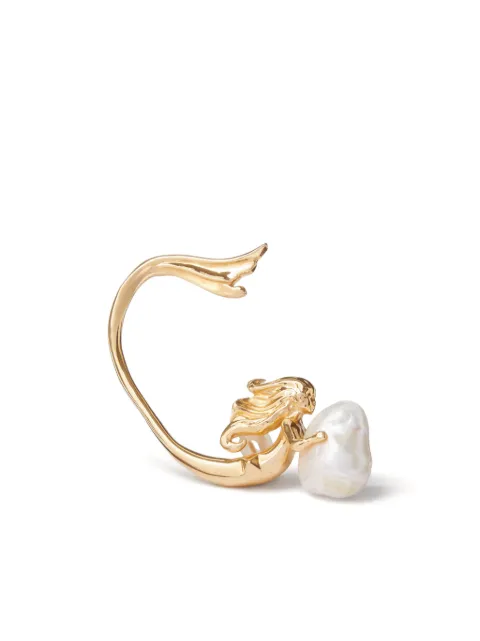 Valentino Garavani arete con perla artificial