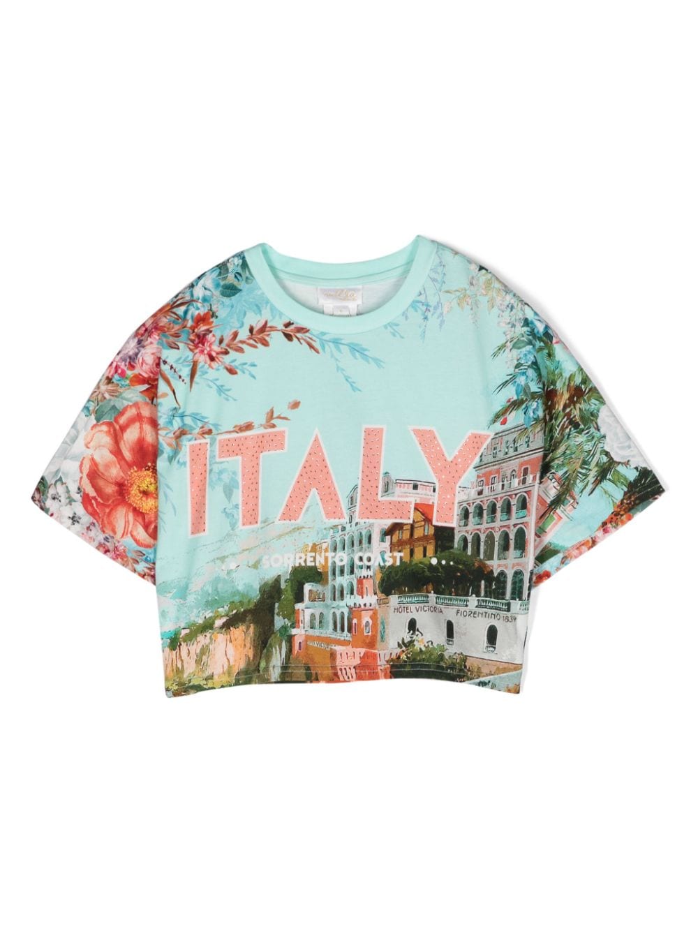 camilla kids t-shirt from sorrento with love - bleu