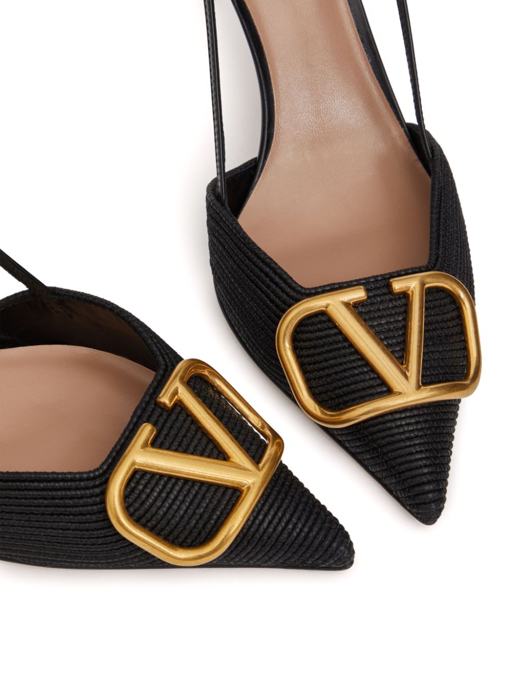 Valentino Garavani Slingback pumps met VLogo Zwart