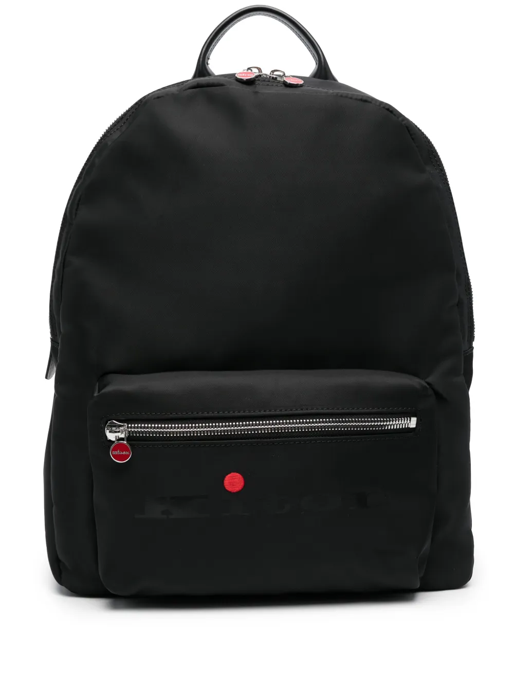 Kiton Logo-print Backpack In Black