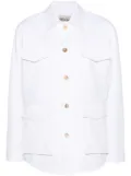 Semicouture cotton military jacket - White