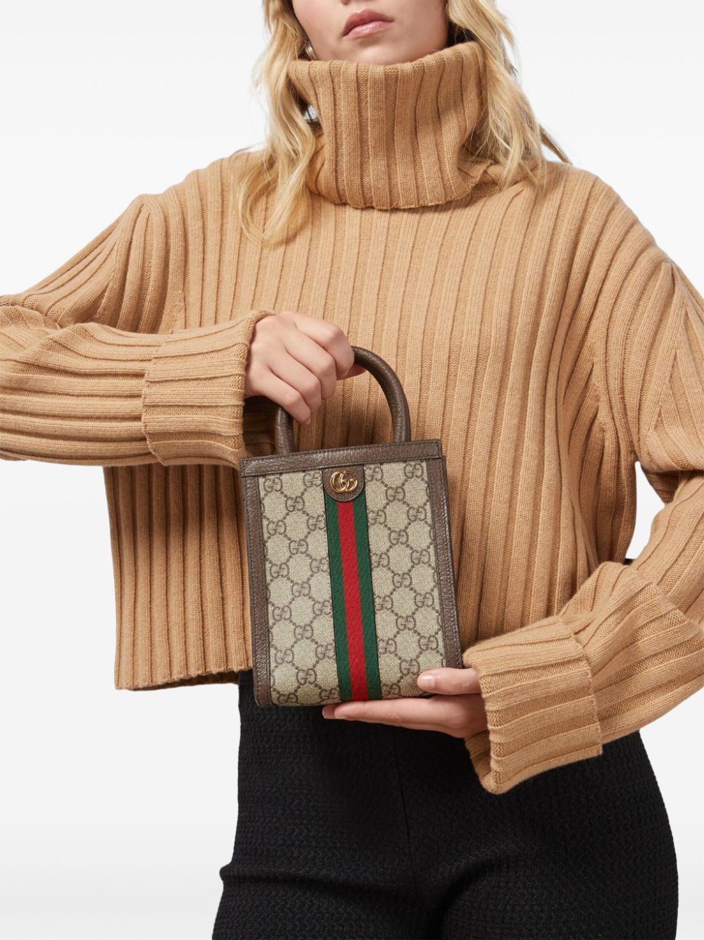 Gucci mini Ophidia GG bag - Bruin