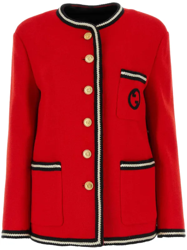 Gucci windbreaker red online