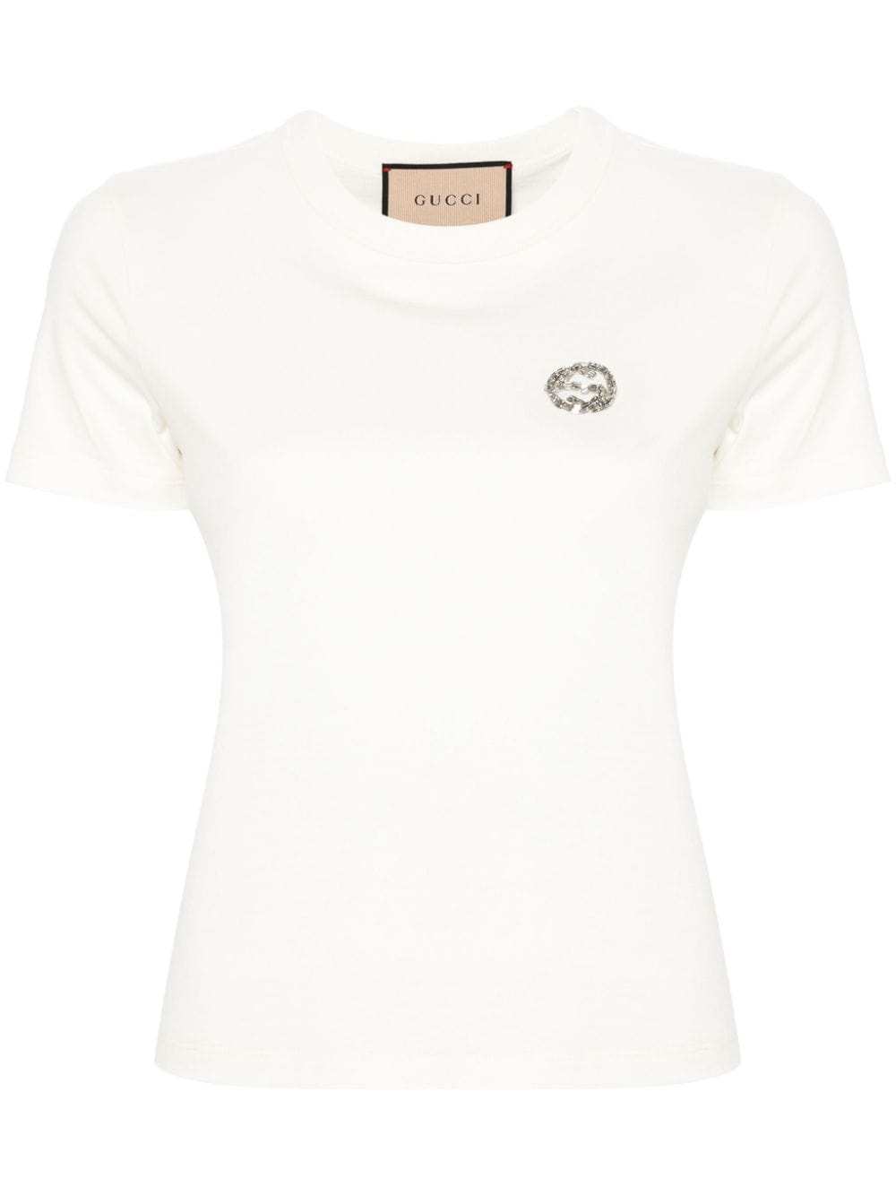 Gucci Interlocking G Cotton T-shirt In White