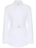 Valentino Garavani Compact poplin pea coat - White