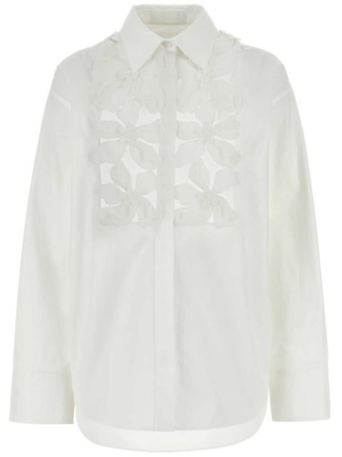 Valentino Garavani floral cut-out cotton shirt