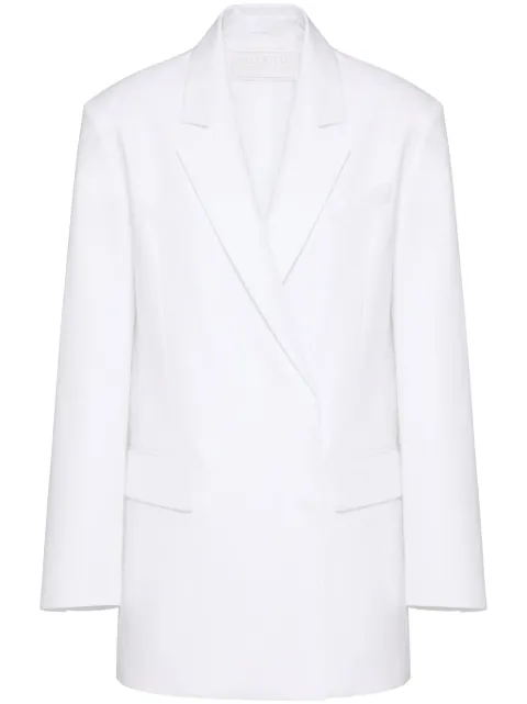 Valentino Garavani blazer de popelina Compact
