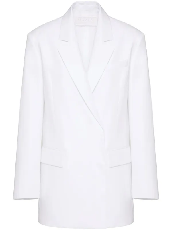 ジャケット Valentino Garavani White Cotton Blazer 22524062_53133526_600.jpg