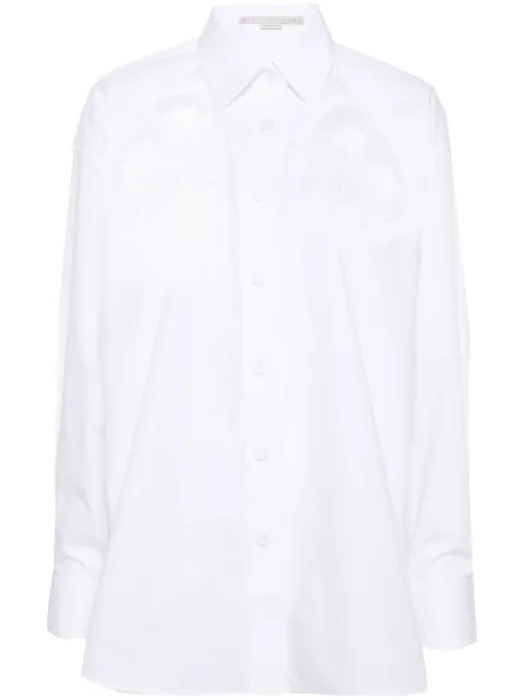 Stella McCartney broderie-anglaise detailed cotton shirt