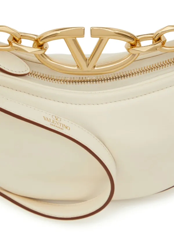 Valentino Garavani Mini VLogo Moon Shoulder Bag | Neutrals