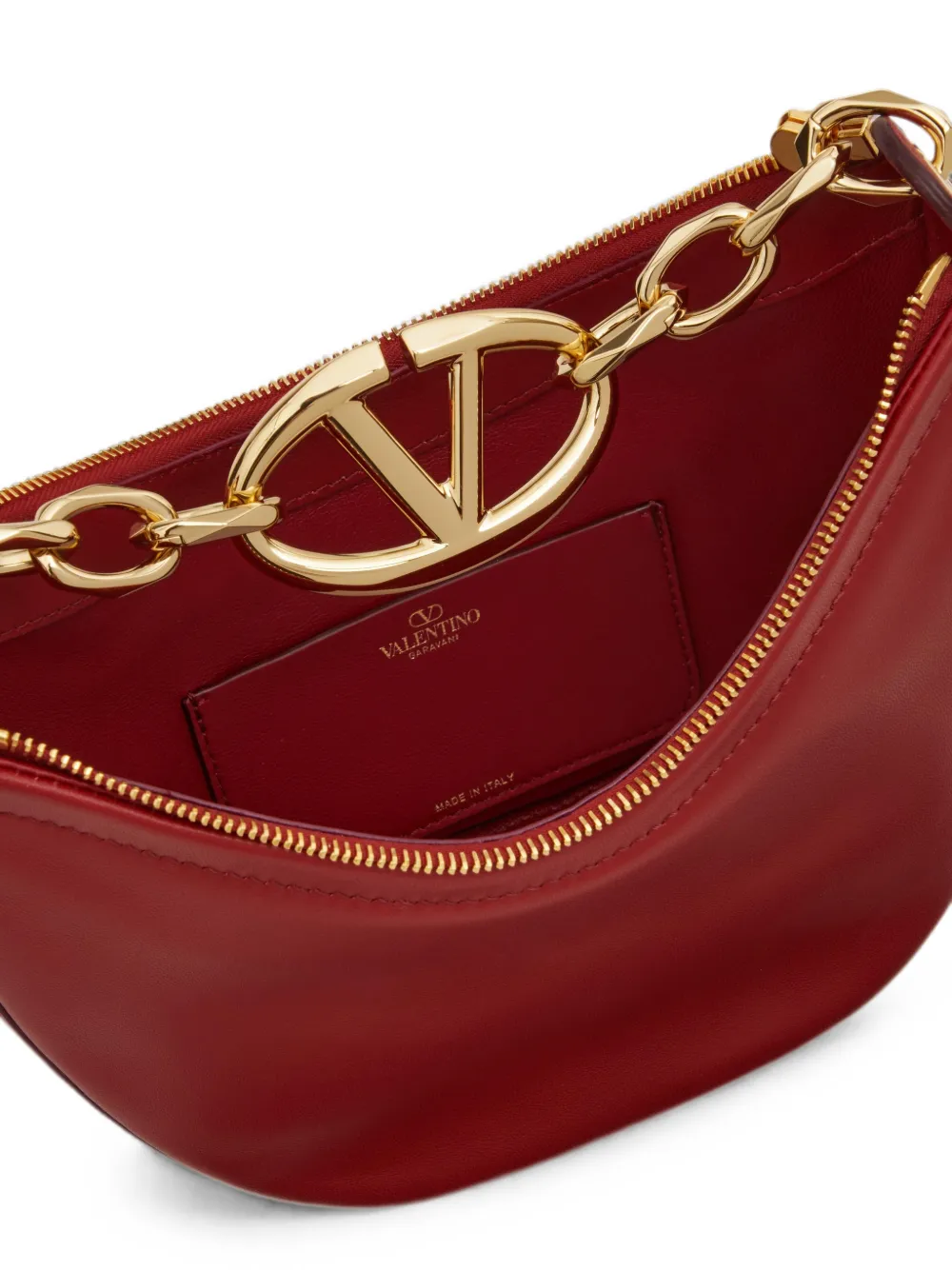 Valentino Garavani Vロゴ ムーン ホーボーバッグ ミニ | レッド