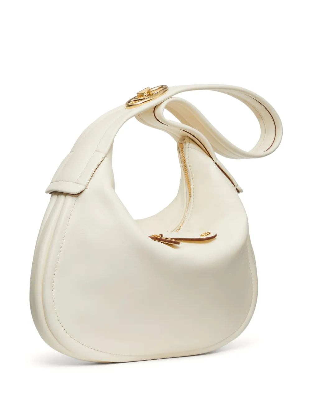 Valentino Garavani VLogo Signature leren schoudertas Wit