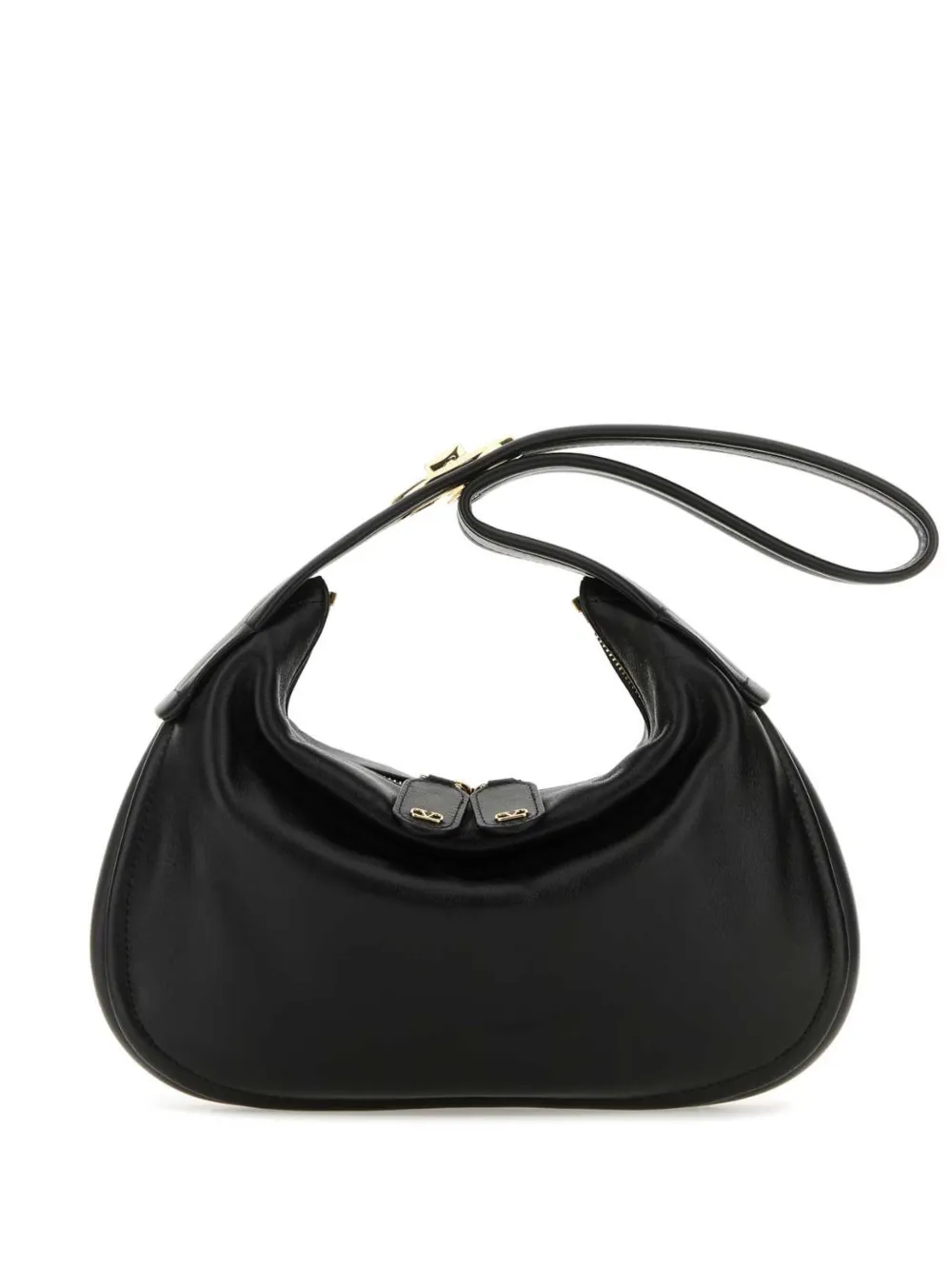 Valentino Garavani VLogo Signature leren schoudertas Zwart