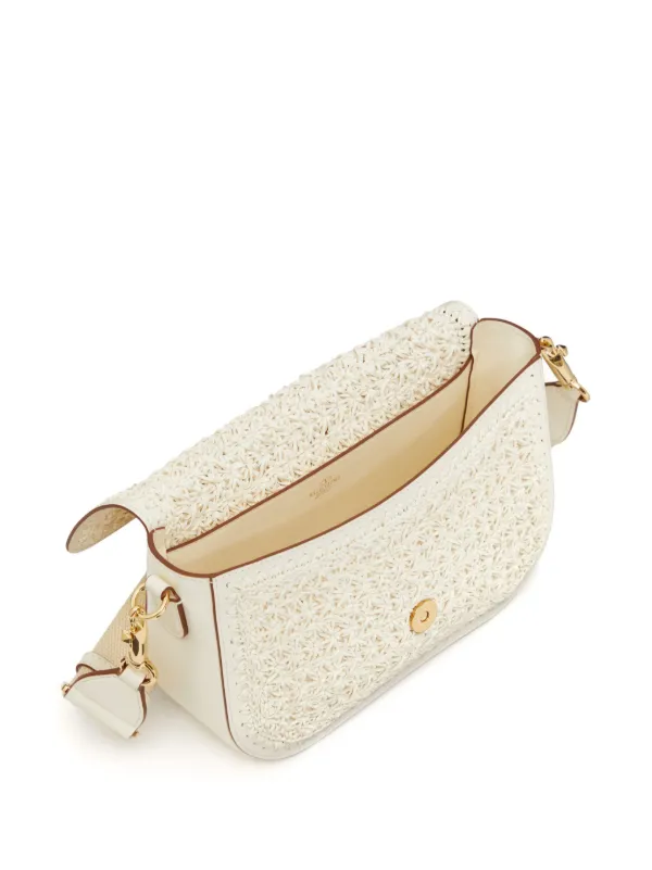 Valentino Garavani All Time Crochet Leather Shoulder Bag