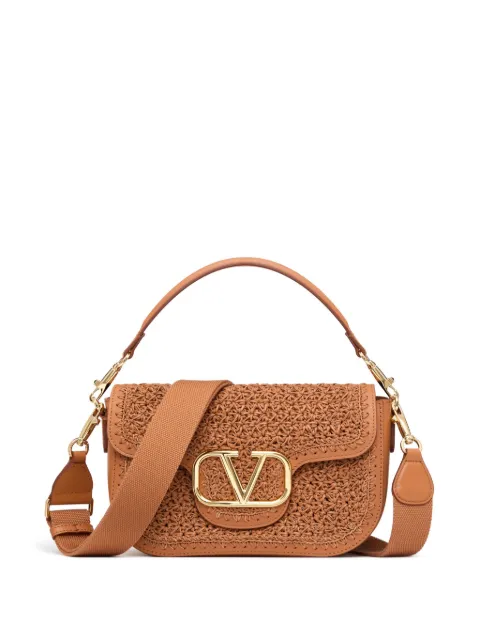 Valentino Garavani All Time Crochet leather shoulder bag 