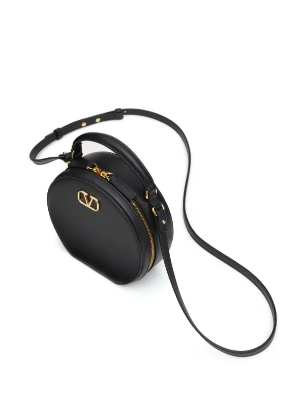 Valentino Garavani VLogo Signature Leather Mini Bag | Black