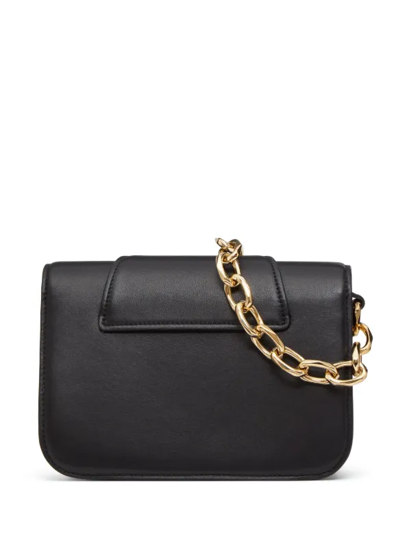 Chain crossbody in signature leather sale