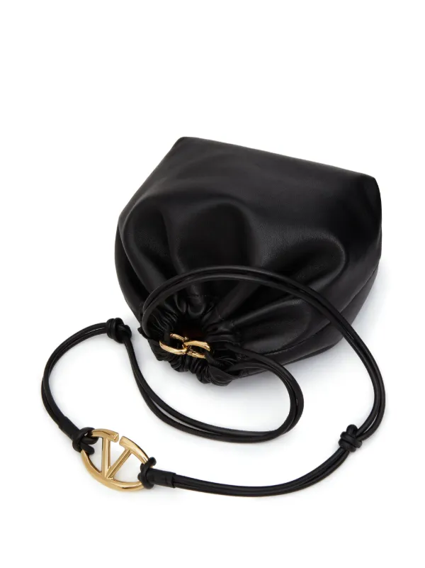 トートバッグ VALENTINO FW25 DRAWSTRING BAG | SO SEAU (7W2B0R99HHL CTJ) Valentino Garavani - Rockstud Small Black Leather Crossbody Tote