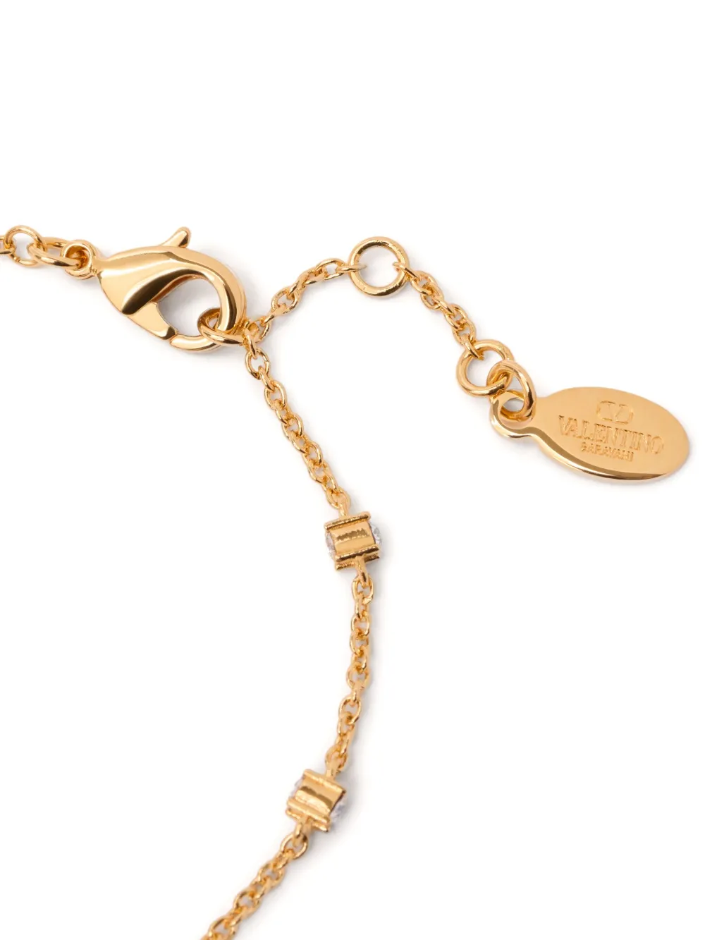 Shop Valentino Vlogo Signature Bracelet In 金色