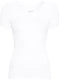 Alberta Ferretti V-neck knitted top - White