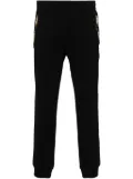 Moschino logo-lettering cotton track pants - Black