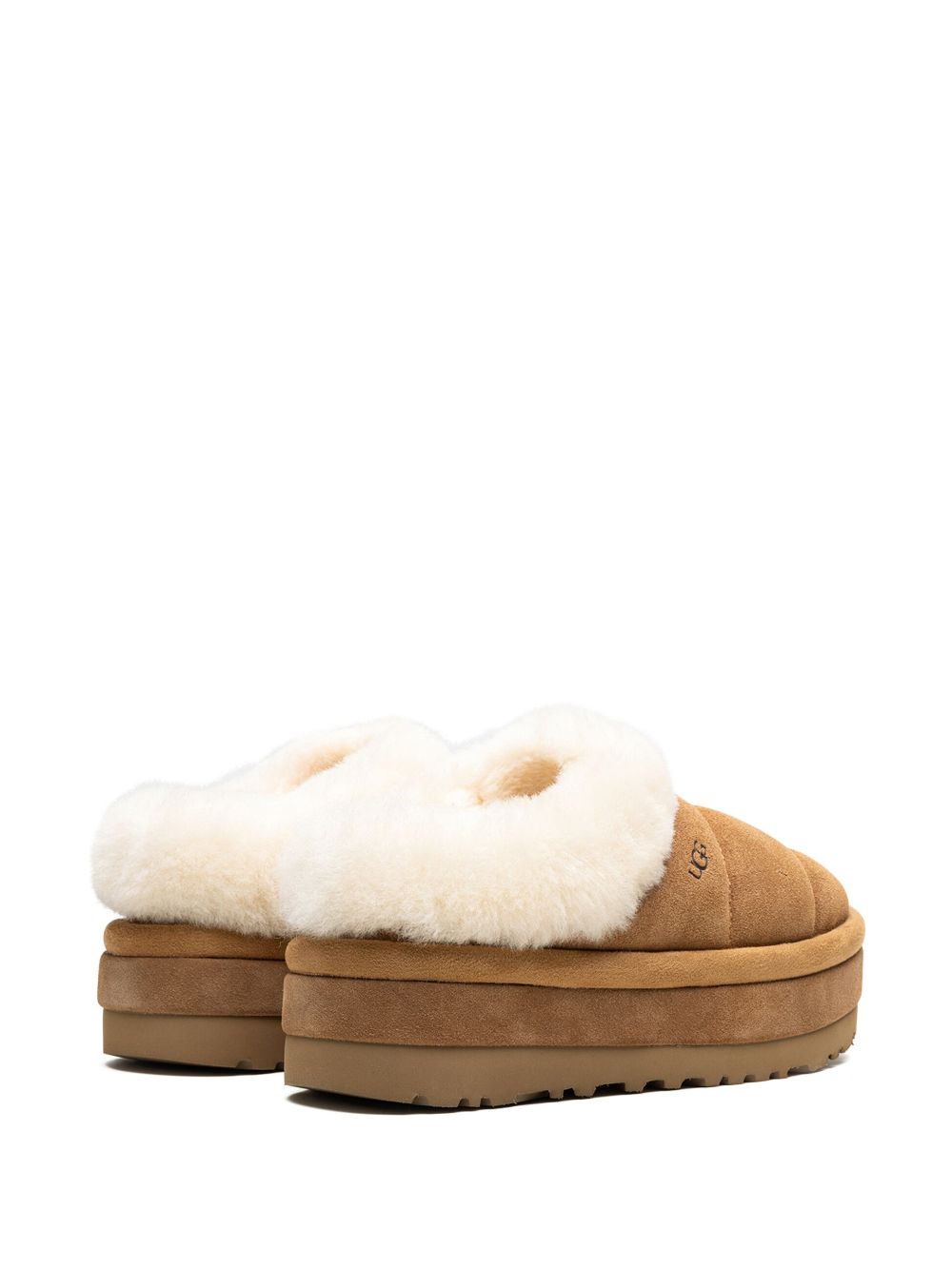 Shop Ugg Tazzlita Shearling-lined Slippers In Brown