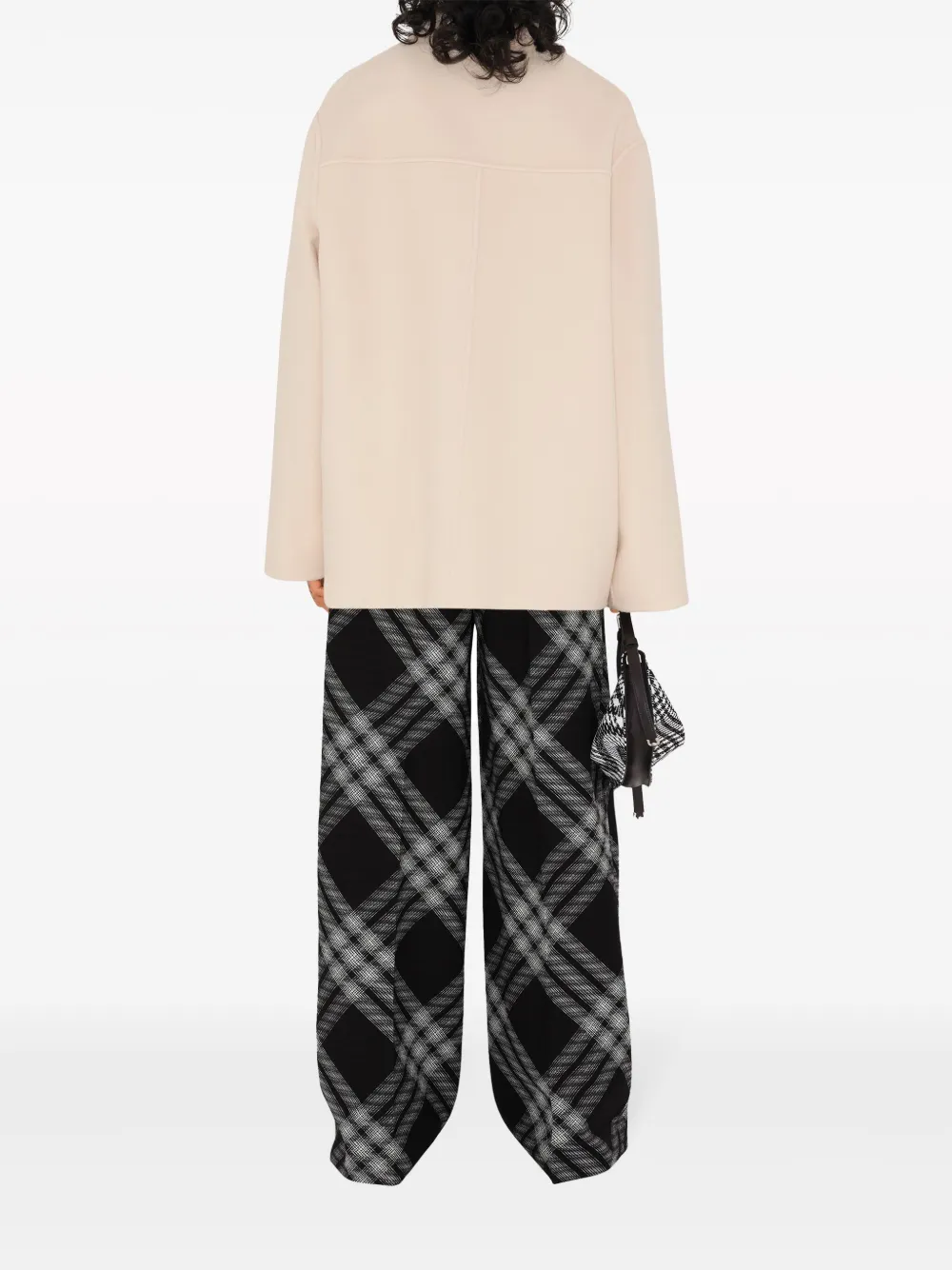 Burberry Jack met enkele rij knopen Beige