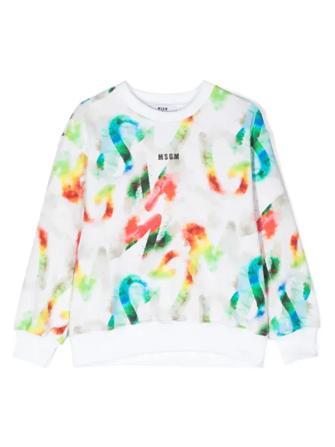 MSGM Kids sweat à imprimé graphique