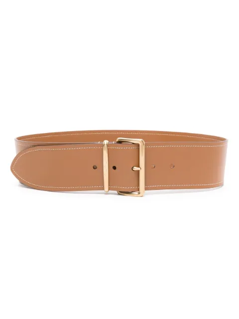 Miu Miu logo-engraved buckle leather belt