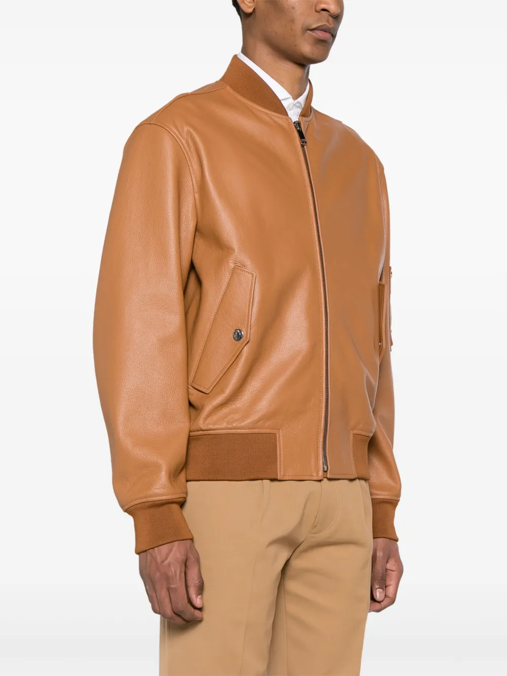 Valentino Garavani Leather Bomber Jacket - Farfetch