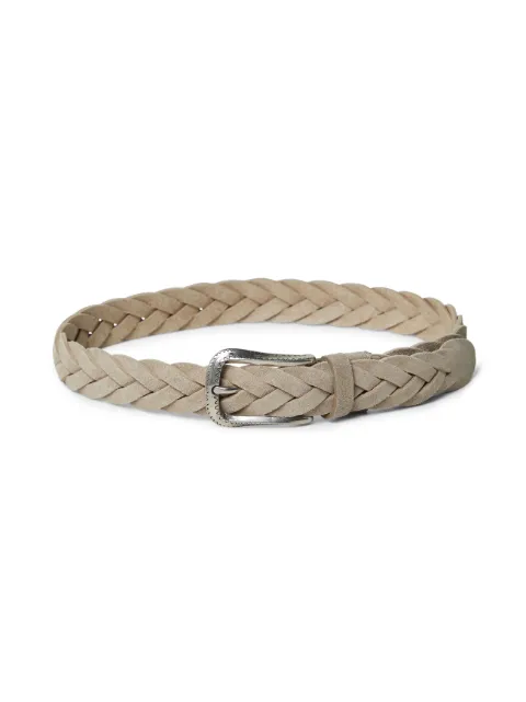 Brunello Cucinelli Kids braided-detail leather belt