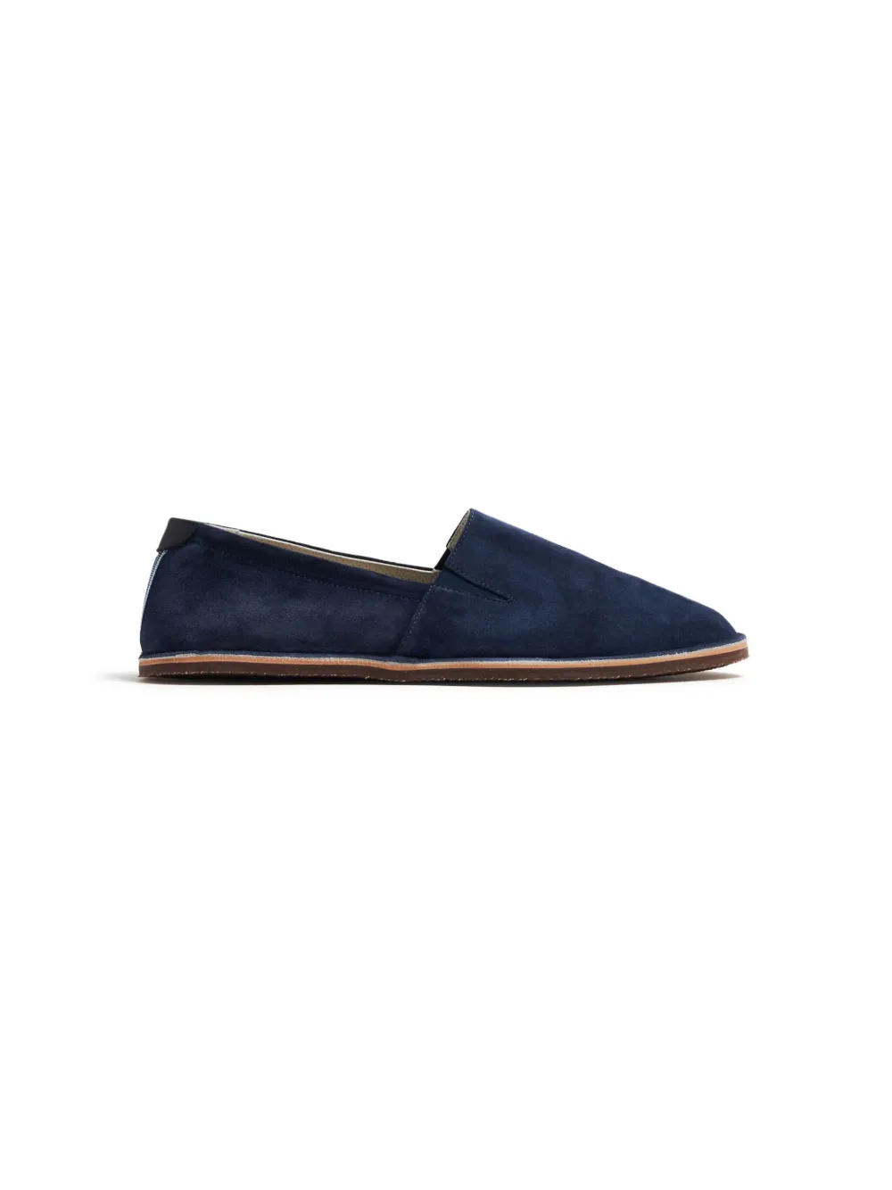 Brunello Cucinelli Kids stripe-detail suede loafers Blue