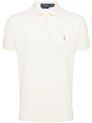 Polo Ralph Lauren logo-embroidered Polo Shirt | White | FARFETCH