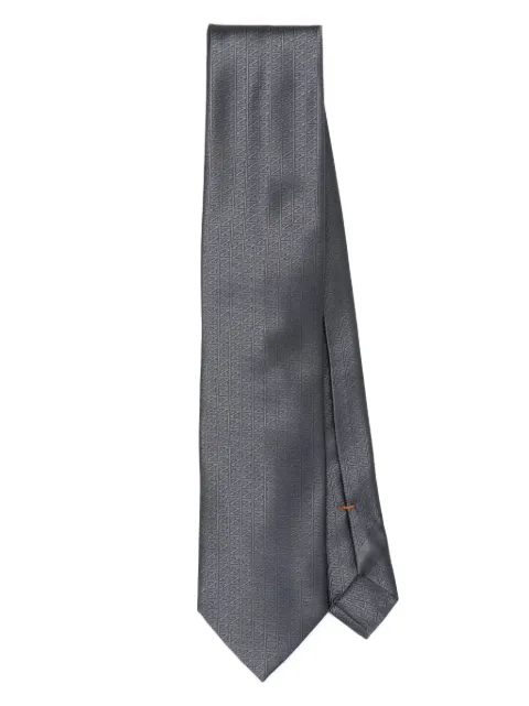 Zegna monogram silk tie