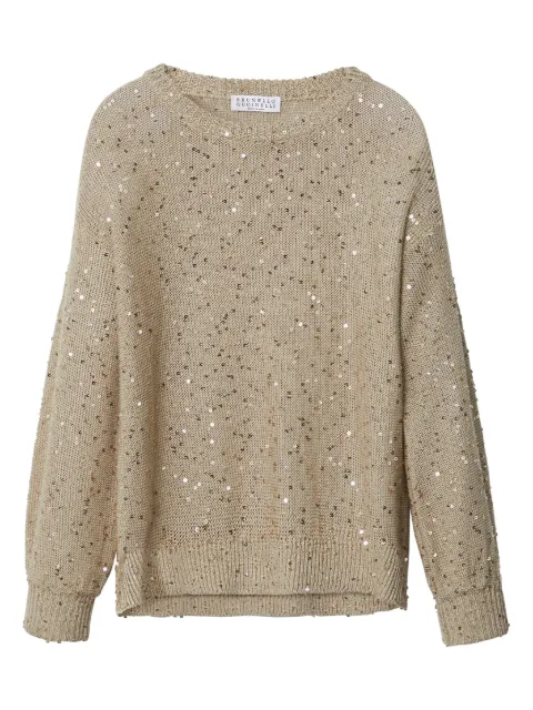 Brunello Cucinelli Kids sequin embroidered blouse