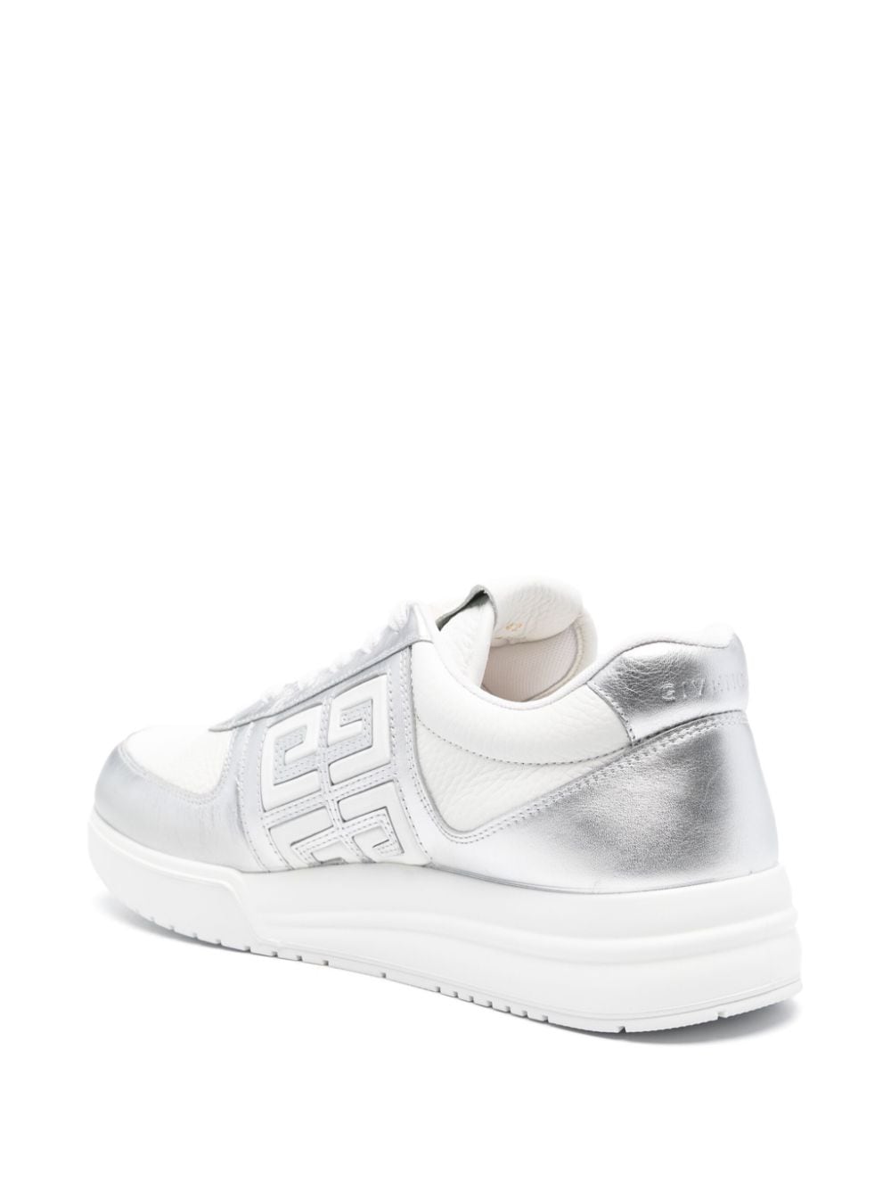 Shop Givenchy 4g-embellished Leather Sneakers In White